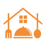 Signet des Mannheimer Küchenstudios: Haus mit Besteck